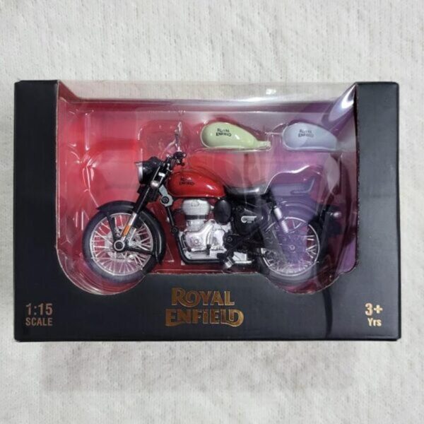 Die-cast 1:15 scale model of a Royal Enfield Classic 350